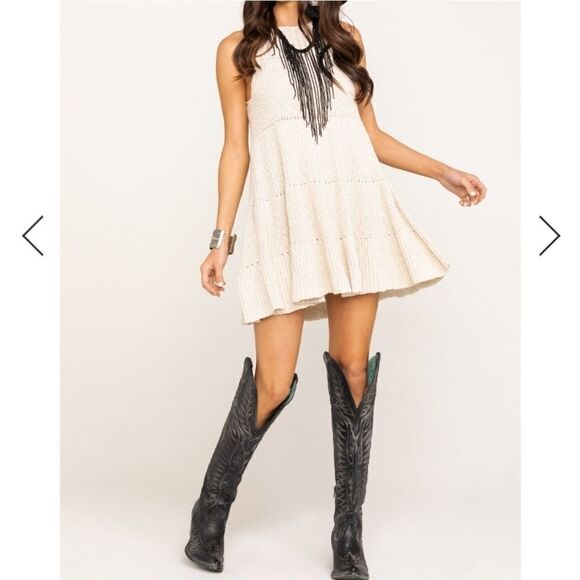 Free people waterfall ruffle sleeveless dr… - Picture 2 of 9